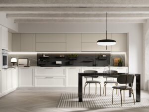 Tủ Bếp Phong Cách Tân Cổ Điển – K26N172C